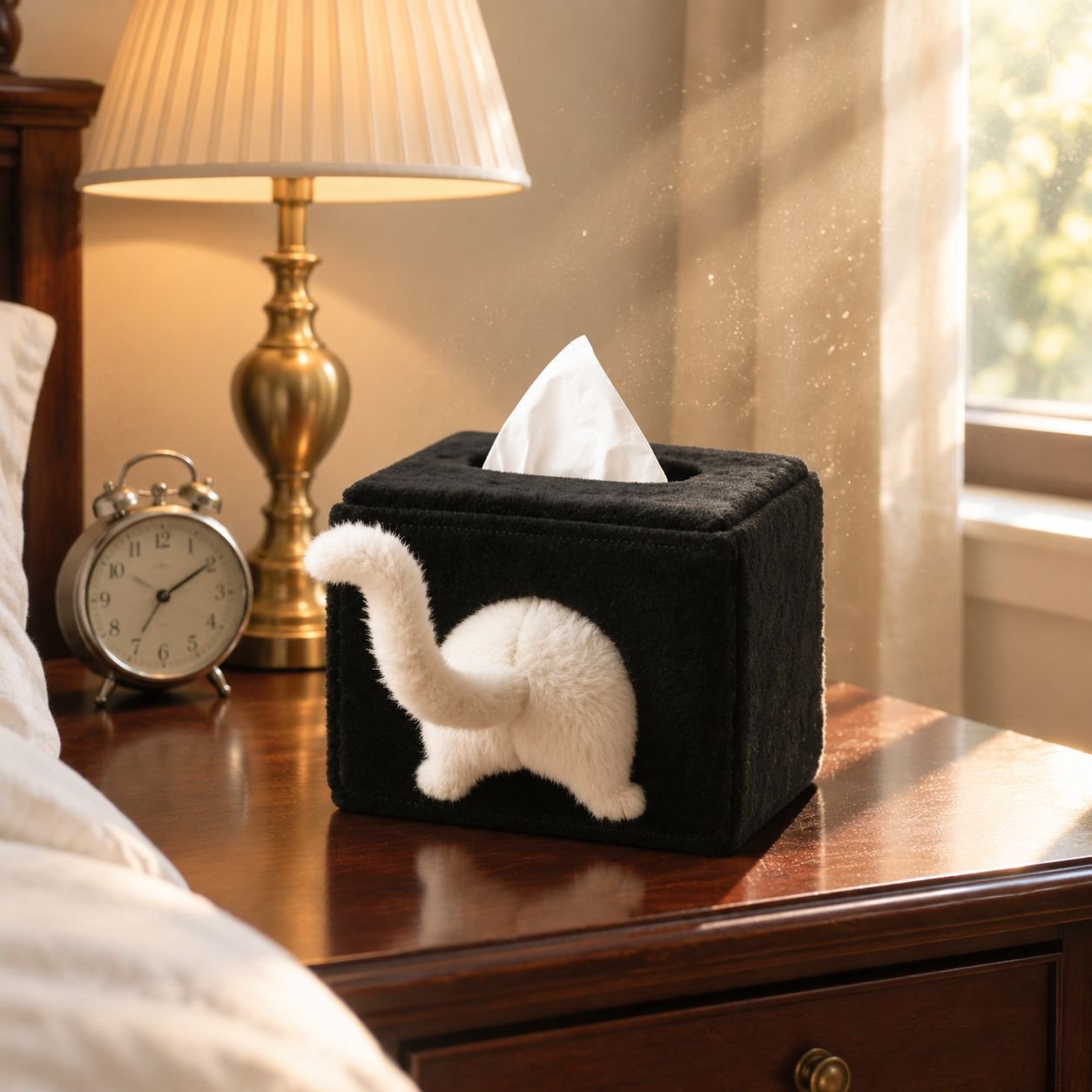 Cute and mischievous kitten tissue box/napkin box/plush plush toy box/decorative storage