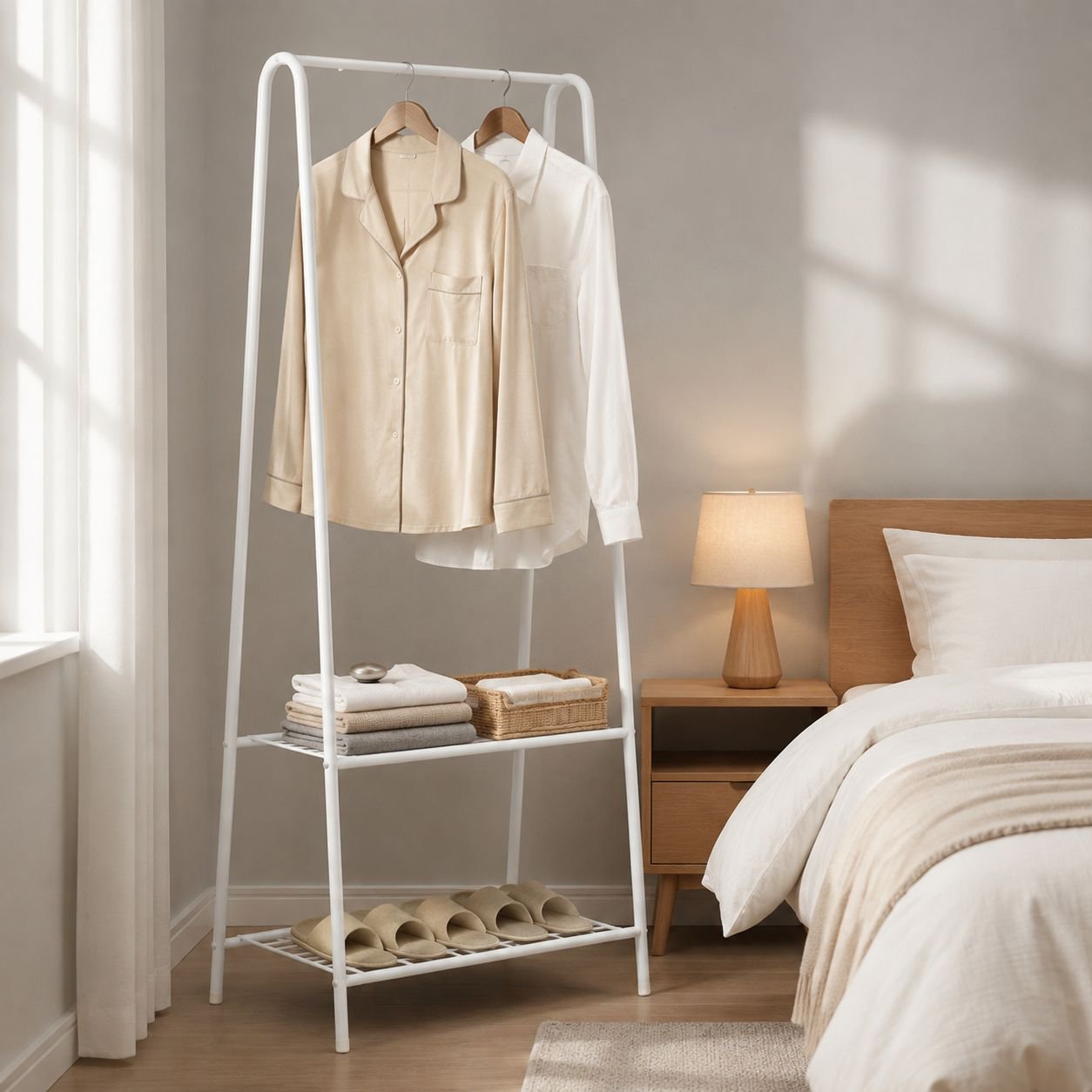Coat rack organizer for office and home use