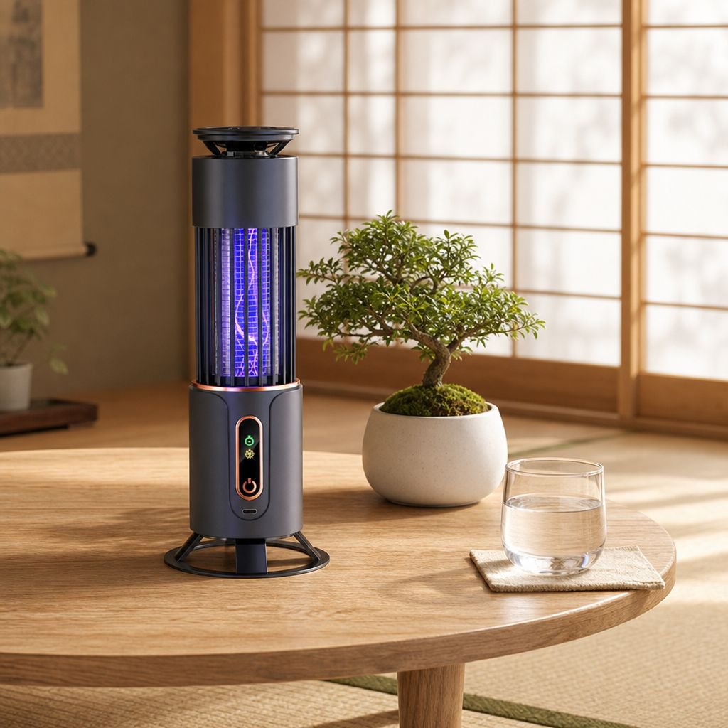 ポータブルUSB紫外線電気ショック蚊取りランプ 家庭用・レストラン・寝室用 3in1多機能