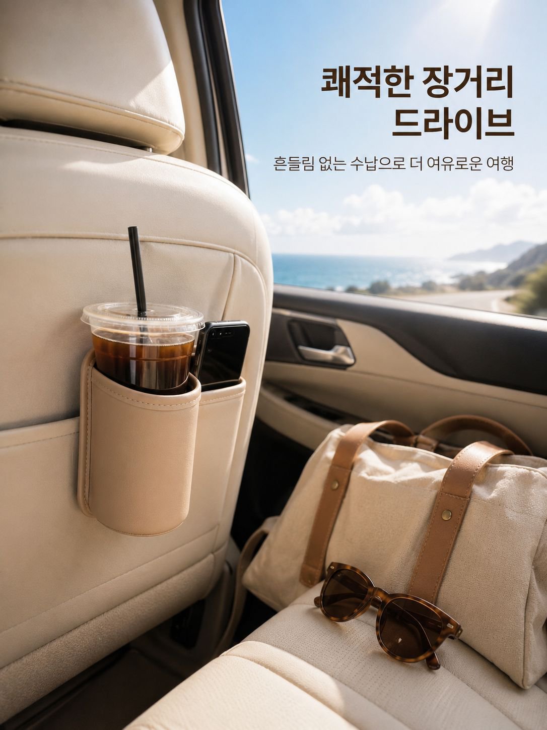편리한 차량 생활을 돕는 자동차 문 옆 휴대폰 거치대