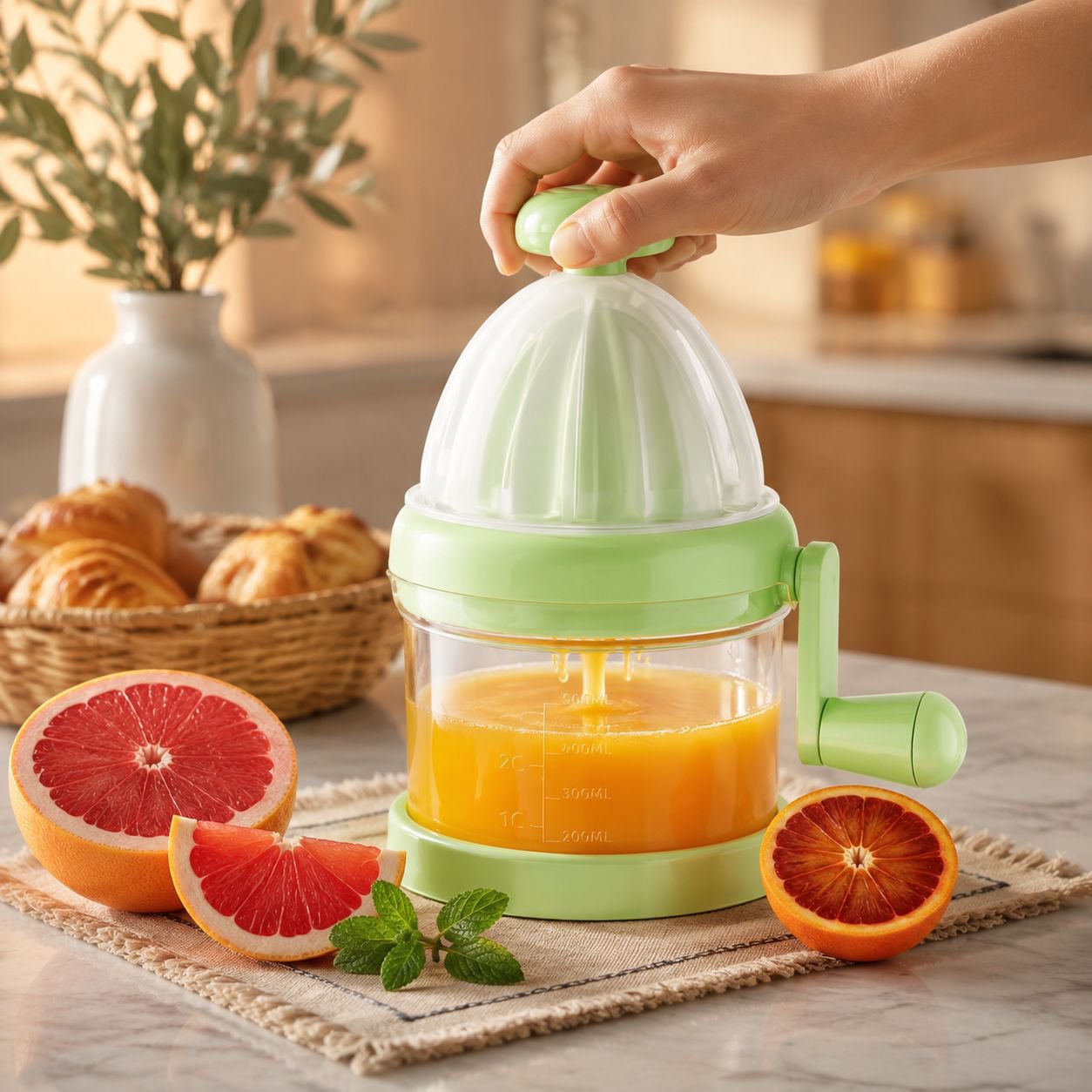 Exprimidor de naranja y limón para uso doméstico