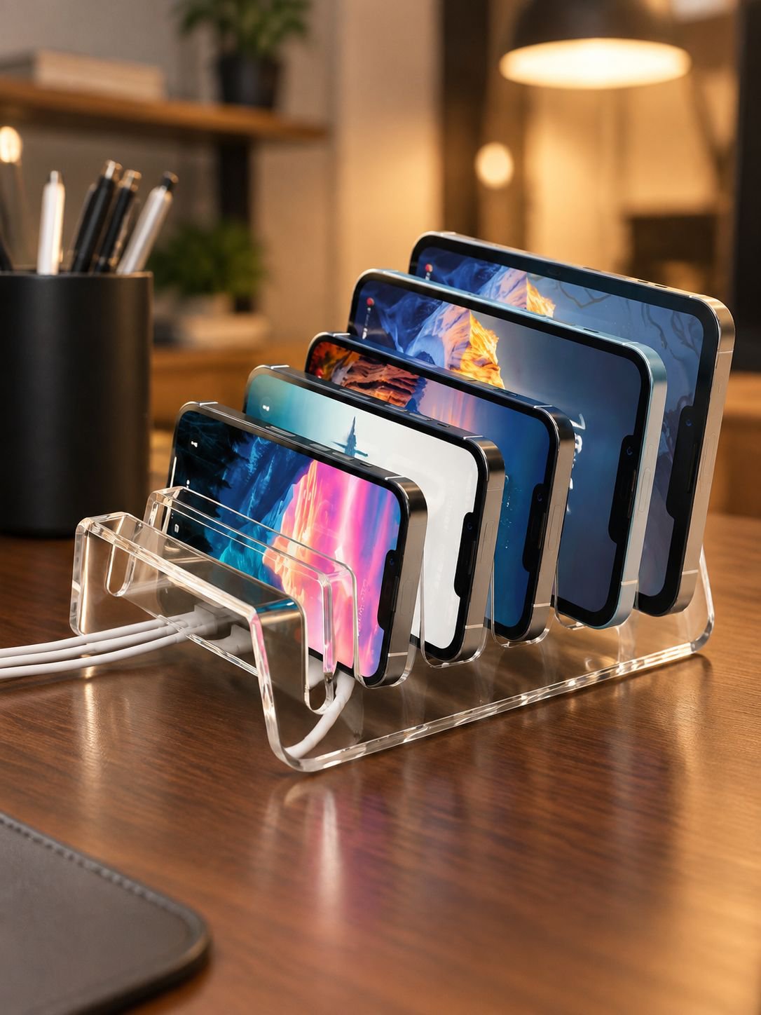 Kabelmanagement mit Acryl Handy Organizer