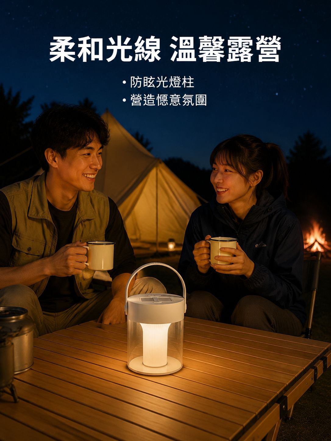 多功能掛立式露營燈