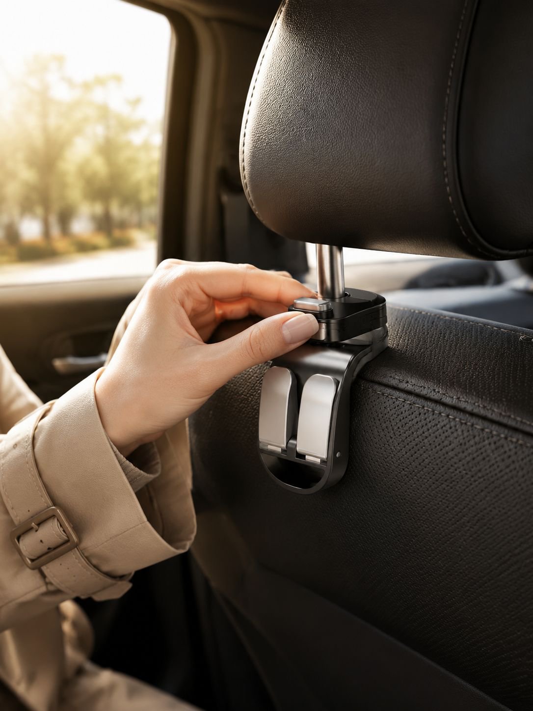 Drehbarer Haken für Kopfstütze – Auto Organizer