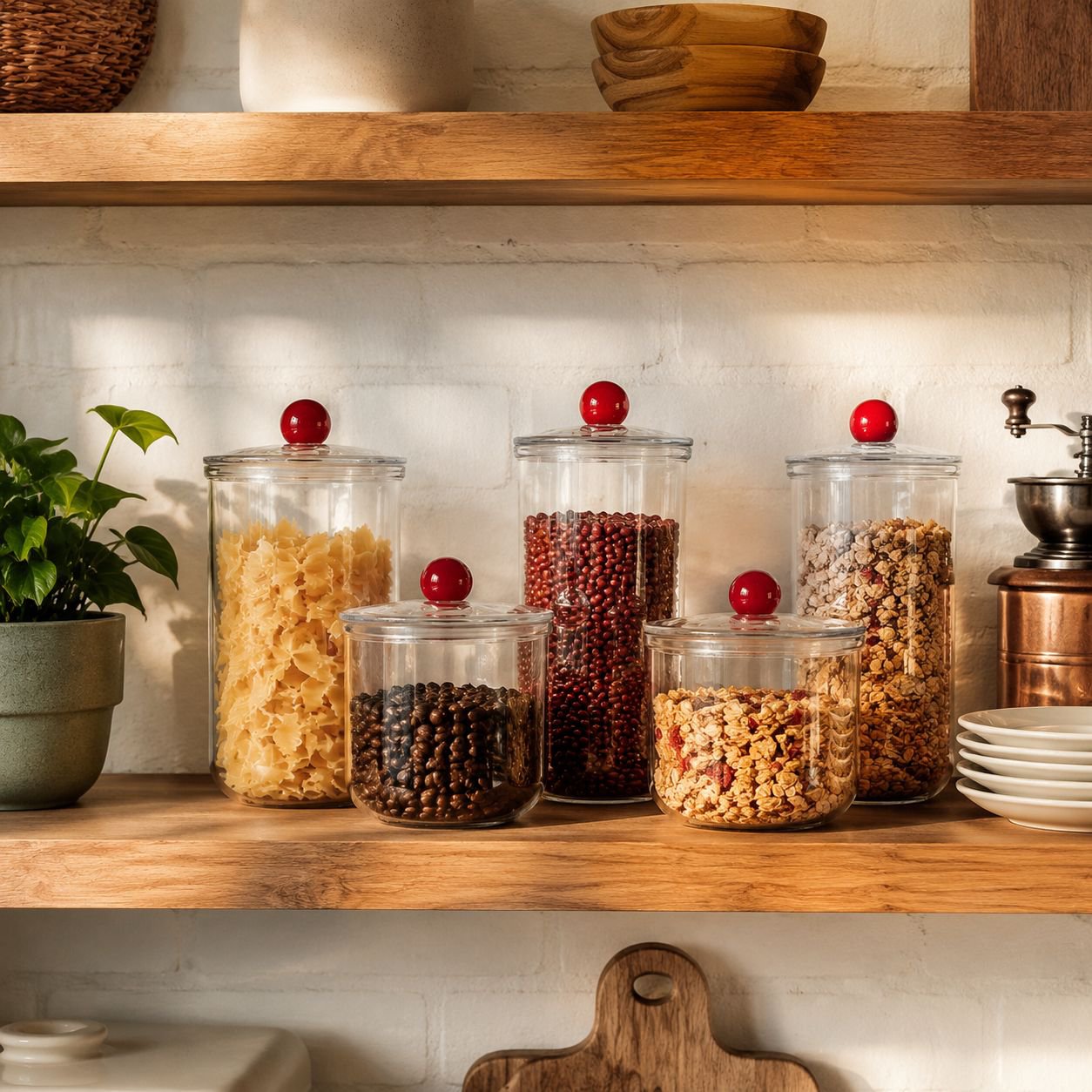 Easy-to-open airtight lid on food storage container