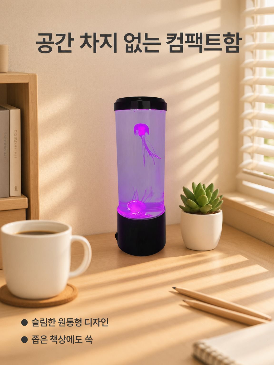 탁상용 해파리 모형 조명