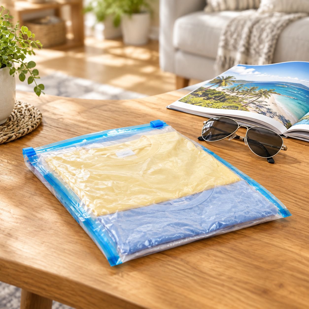 JMY - No-evacuation hand-rolled vacuum compression bag