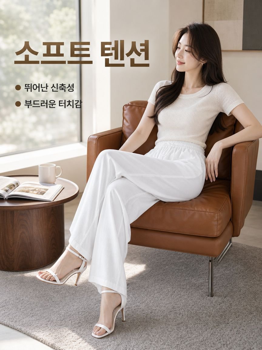 스타일리시한 여성용 와이드 플레어 바지 새로운 디자인