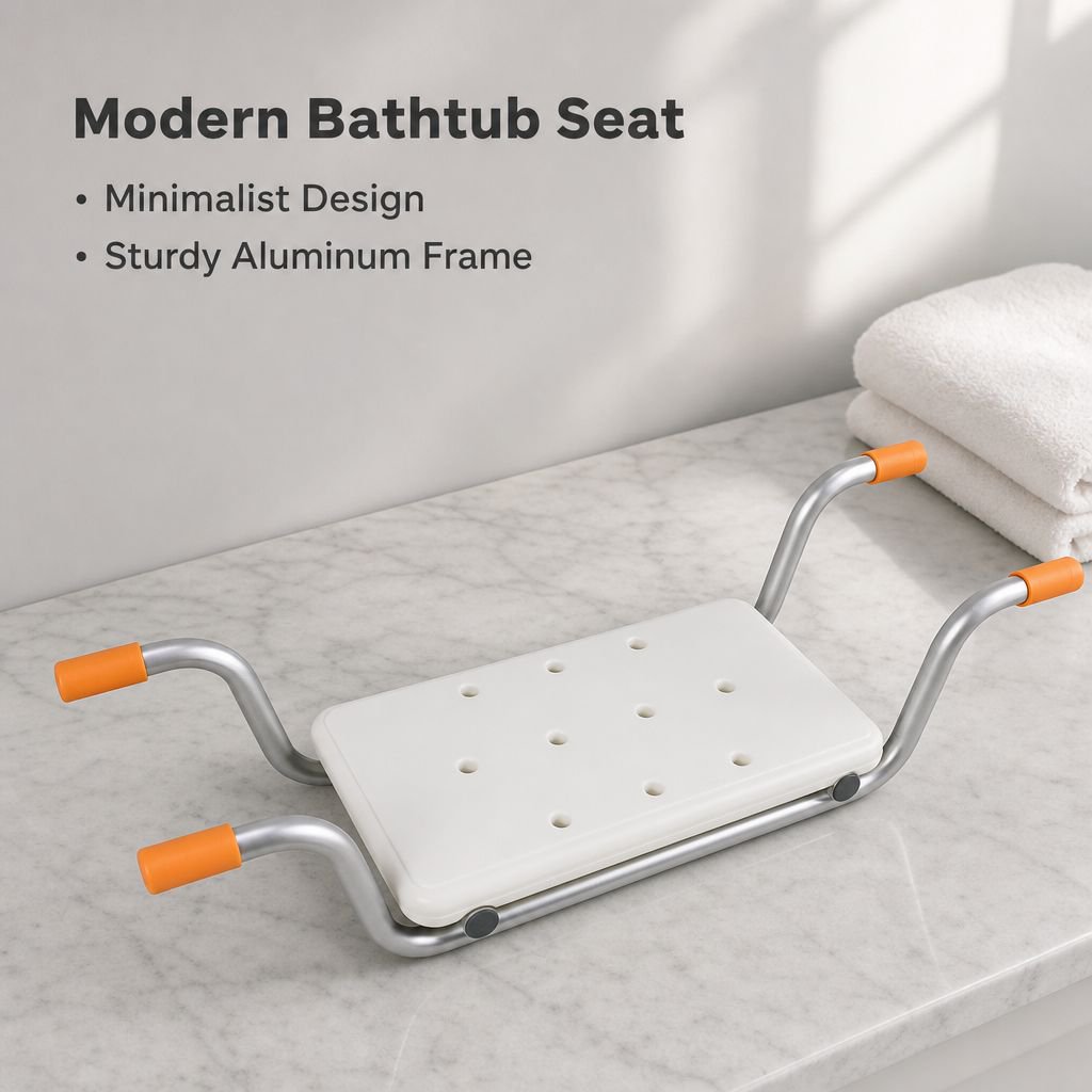 Aluminum alloy bathtub seat shelf