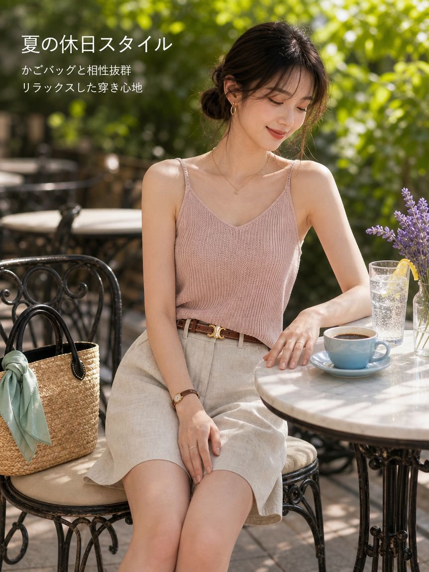 夏用レディーススリム快適ストレートショートパンツ