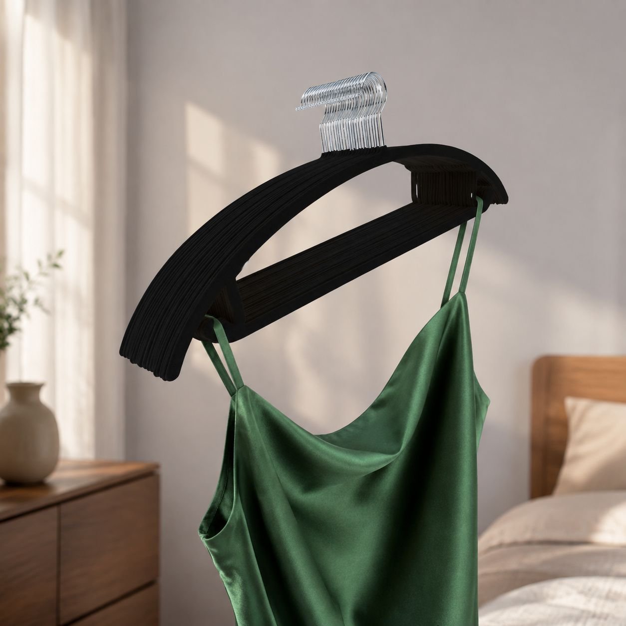 Non-slip Shoulder Reinforced Hanger for Clothes Organization
