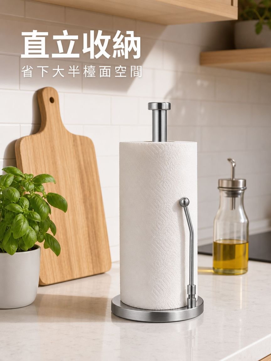 不銹鋼紙巾座卷紙架立式