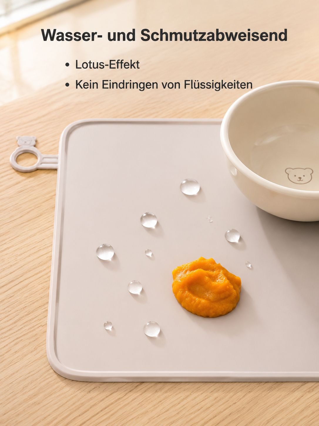 Leicht zu reinigendes Silikon Tischset für Kinder