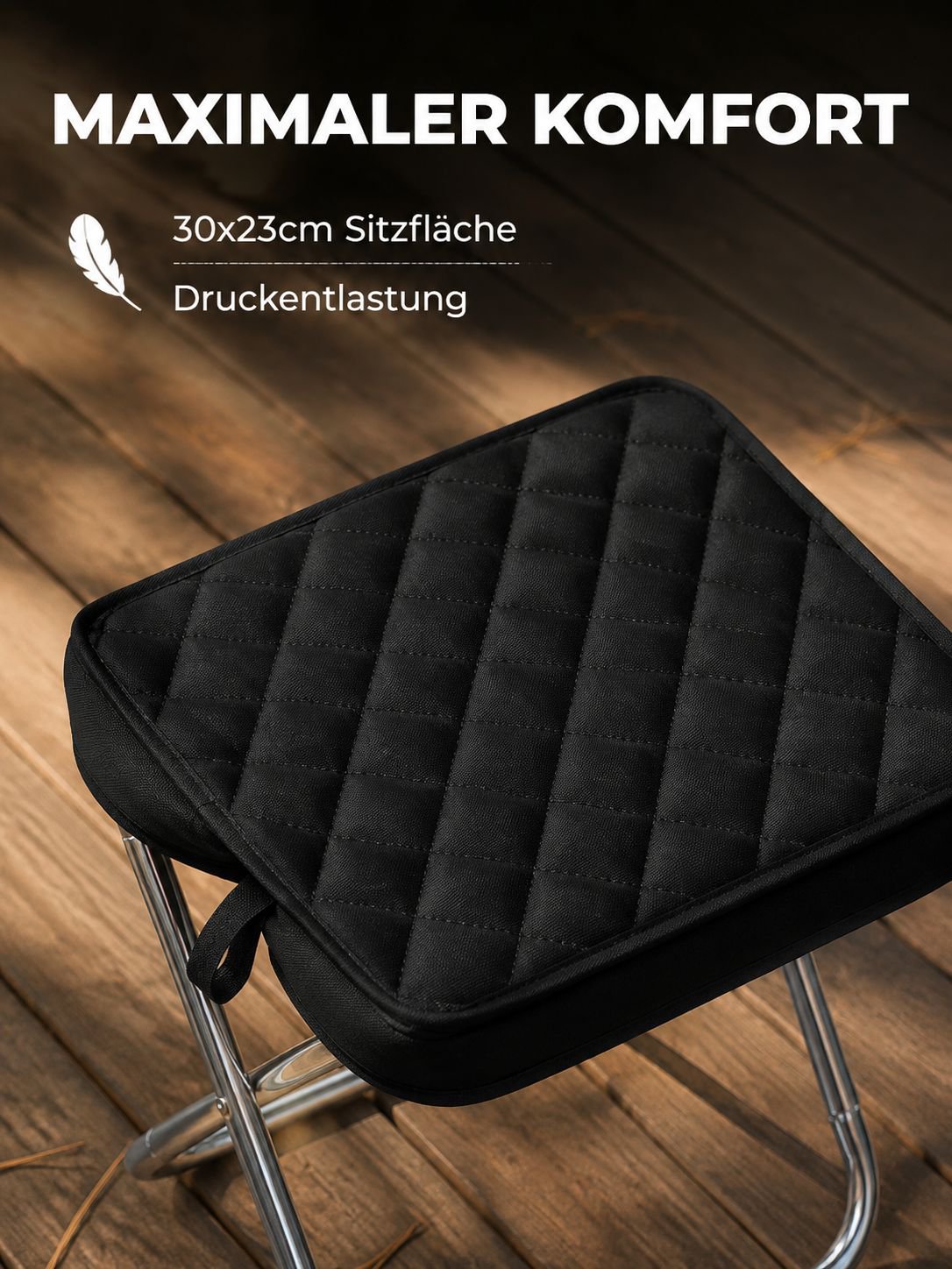 Leichter Klapphocker, tragbarer Klapphocker, tragbarer Outdoor-Hocker für Camping