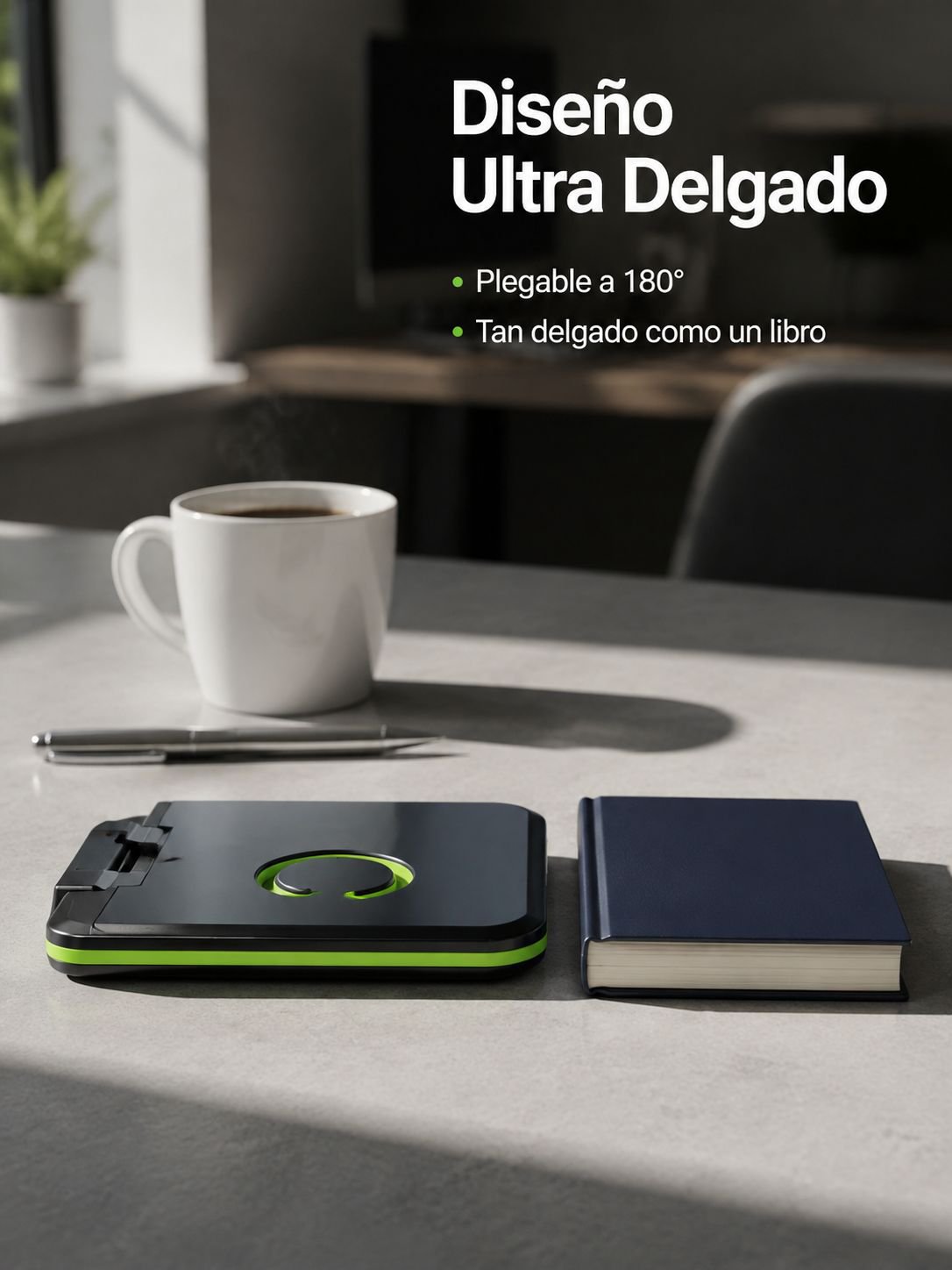 Ventilador portátil recargable con diseño moderno para exteriores