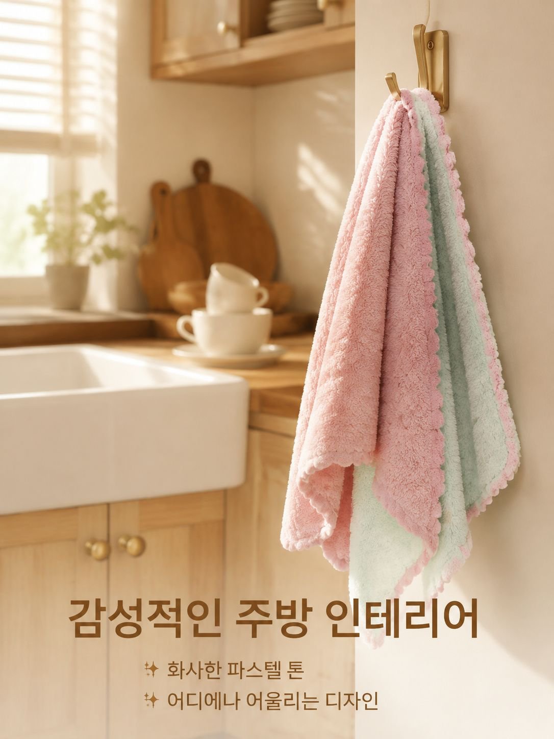 코랄 극세사 청소 타월