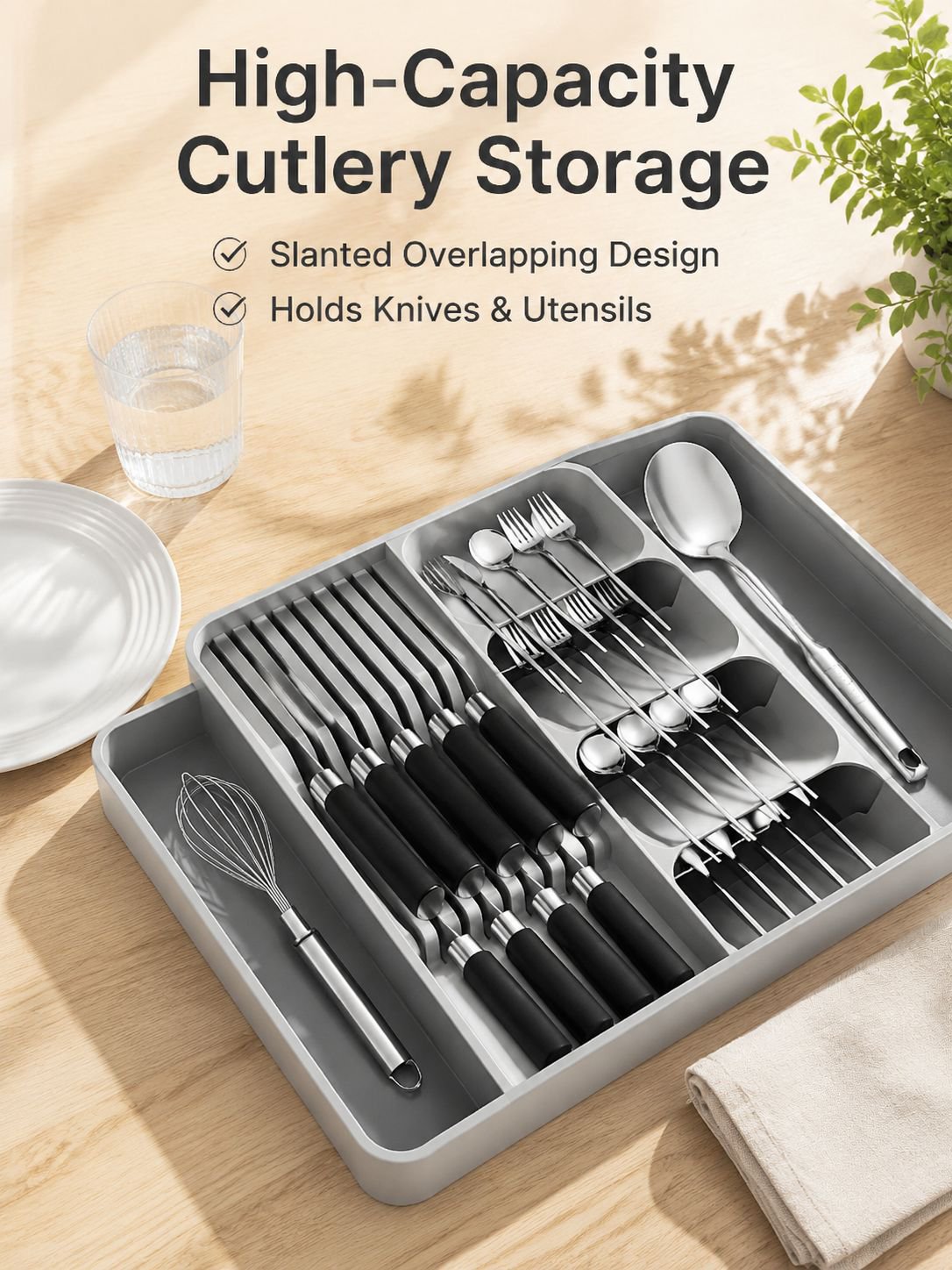 Organizer for Kitchen Drawer Cutlery