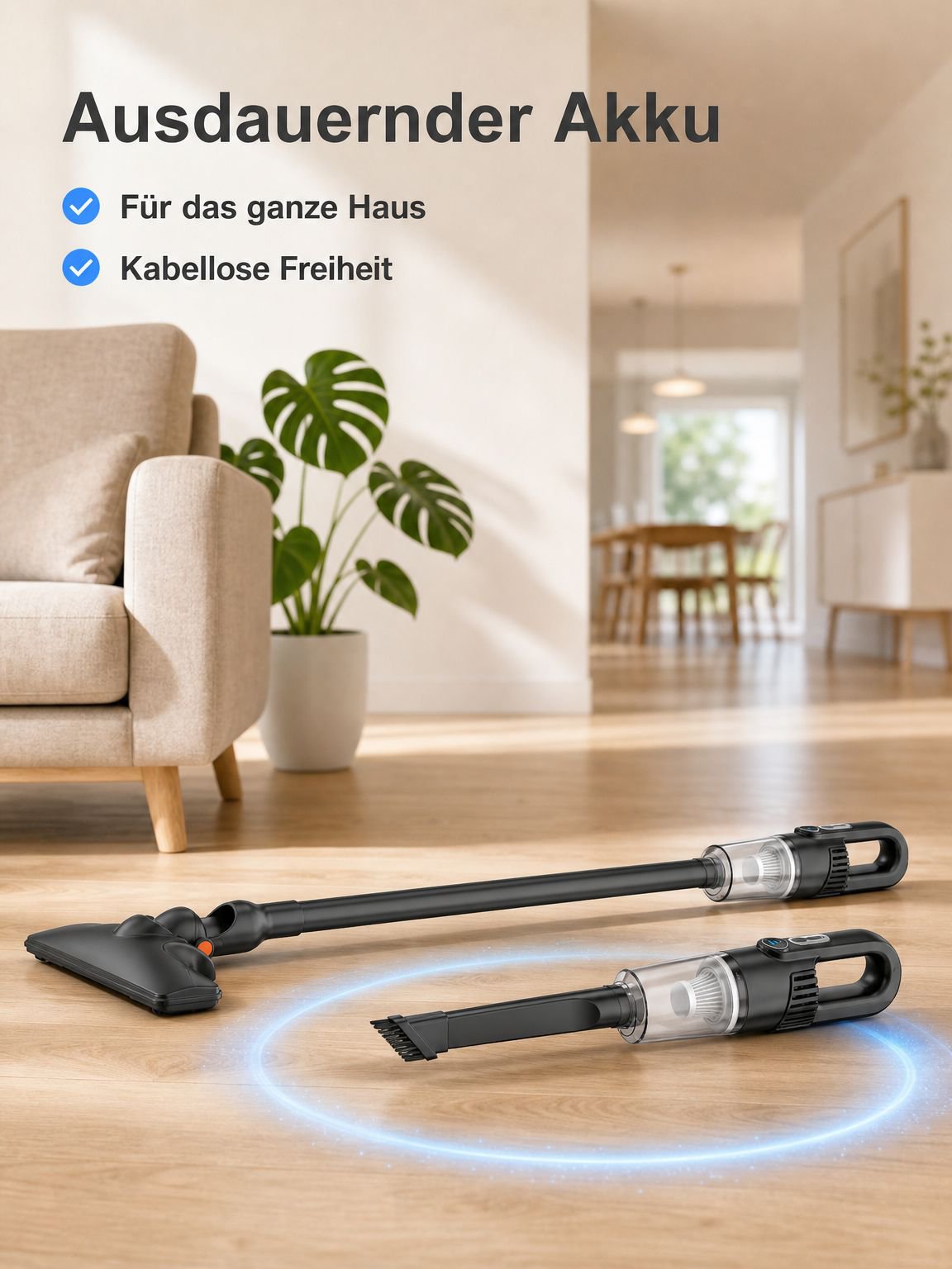 Multifunktionaler kabelloser Sturmstaubsauger für staubfreie Innenräume