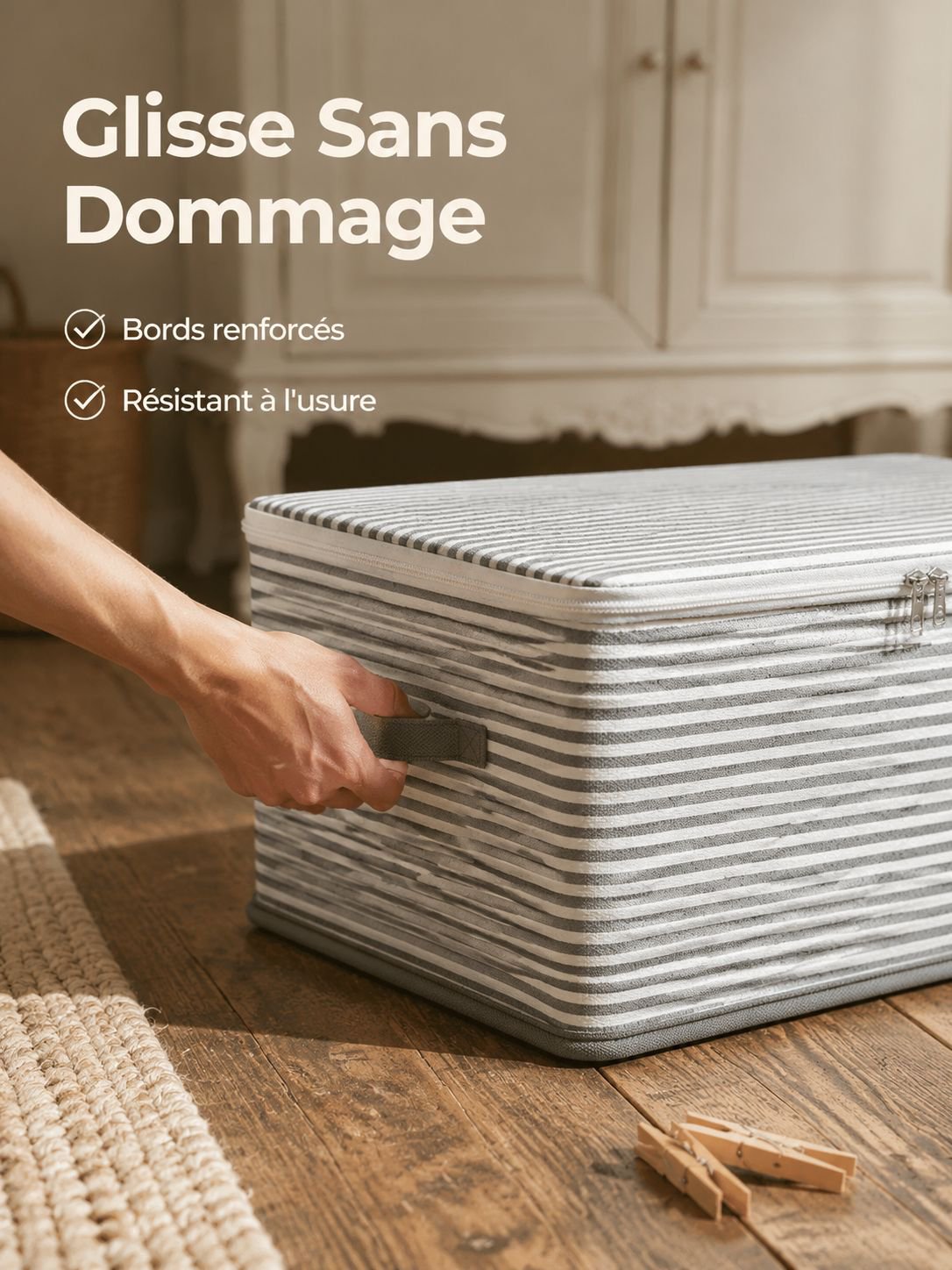 Boîte de rangement empilable pour une optimisation d'espace