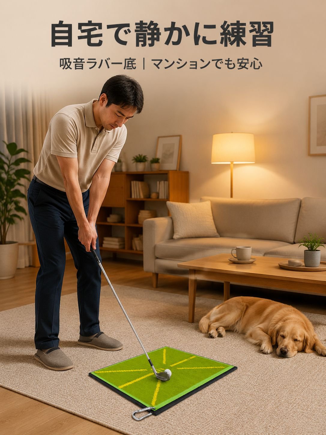 ゴルフショット軌道補助器