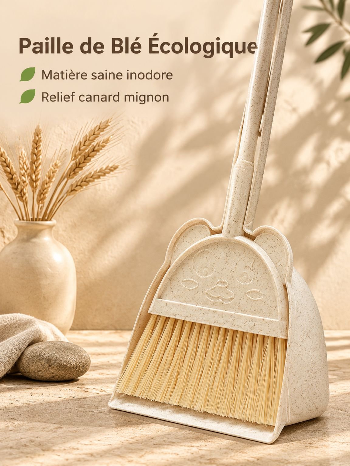 Ensemble balai et serpillère 3 pièces
