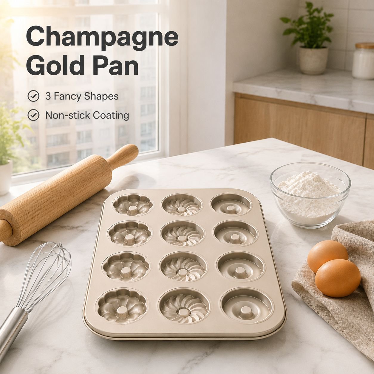 Multi-size Non-stick Donut Cupcake Baking Mold Tray
