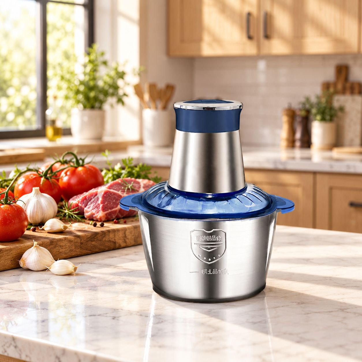 Small Electric Vegetable Meat Grinder Food Processor for Kitchen