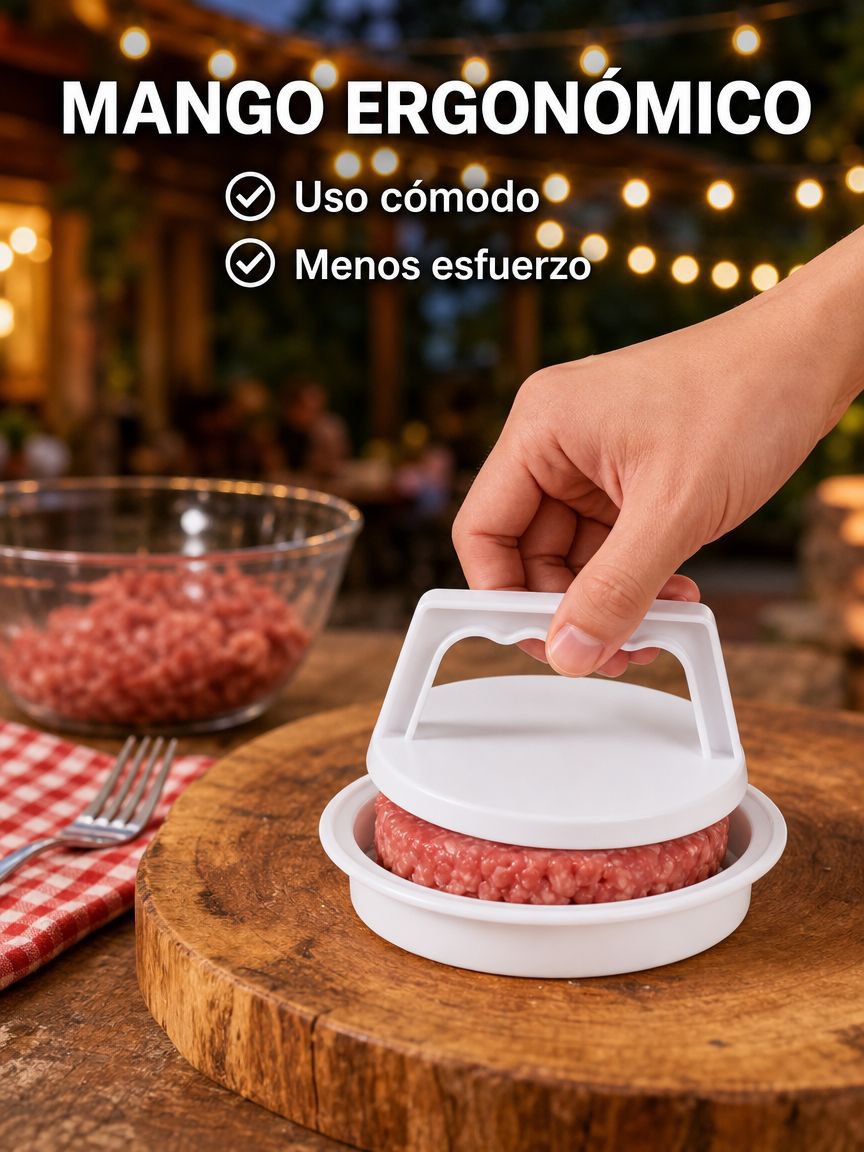 Prensa para hamburguesas