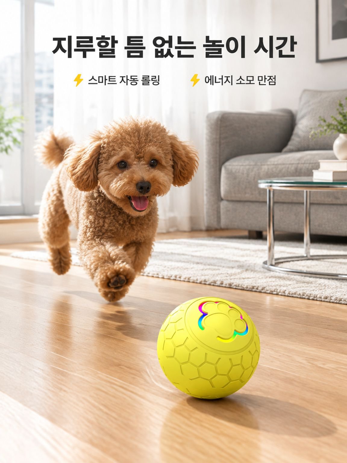 반려견 스마트 전동 점핑볼 장난감