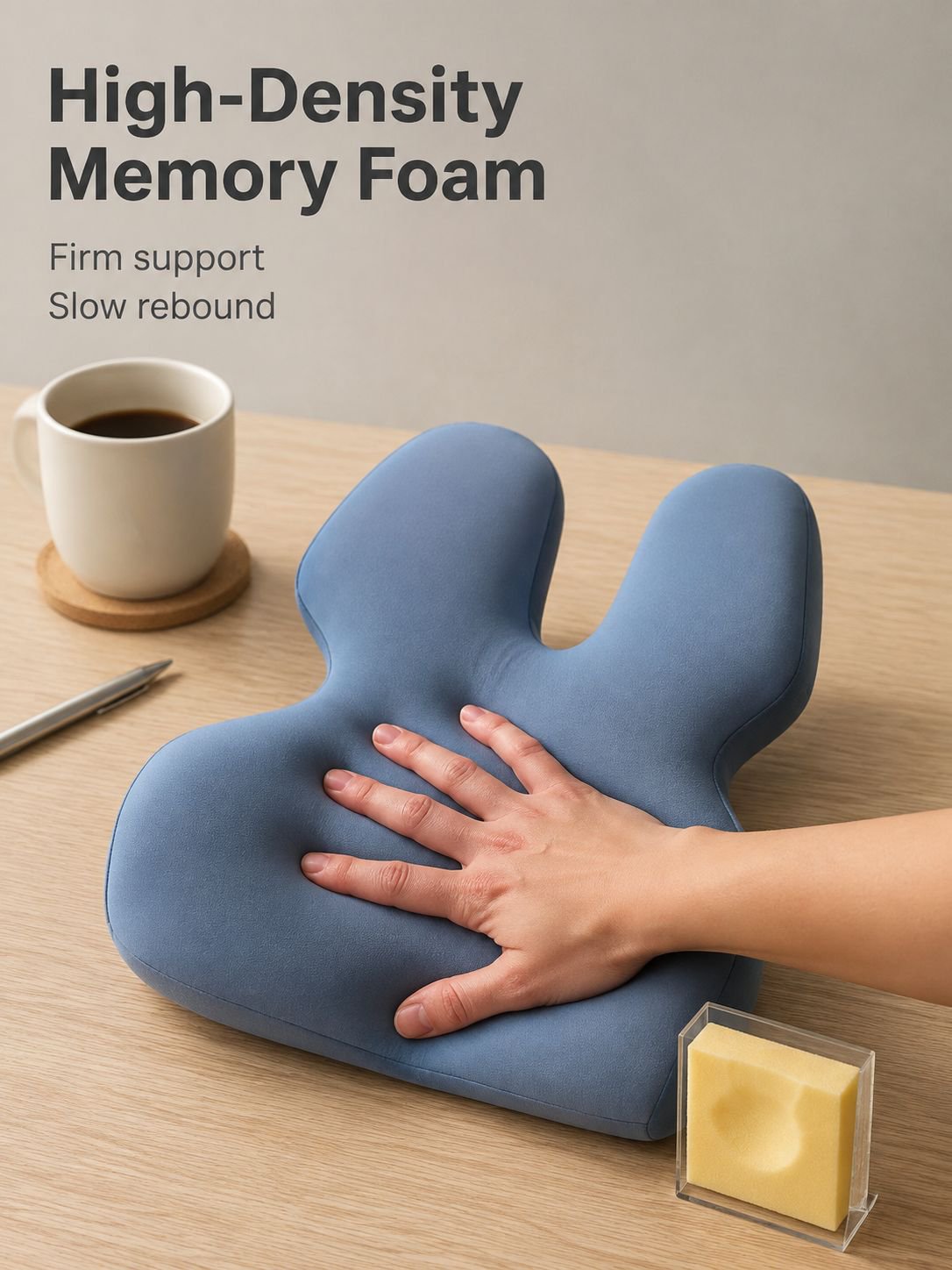 Office chair lumbar support pillow