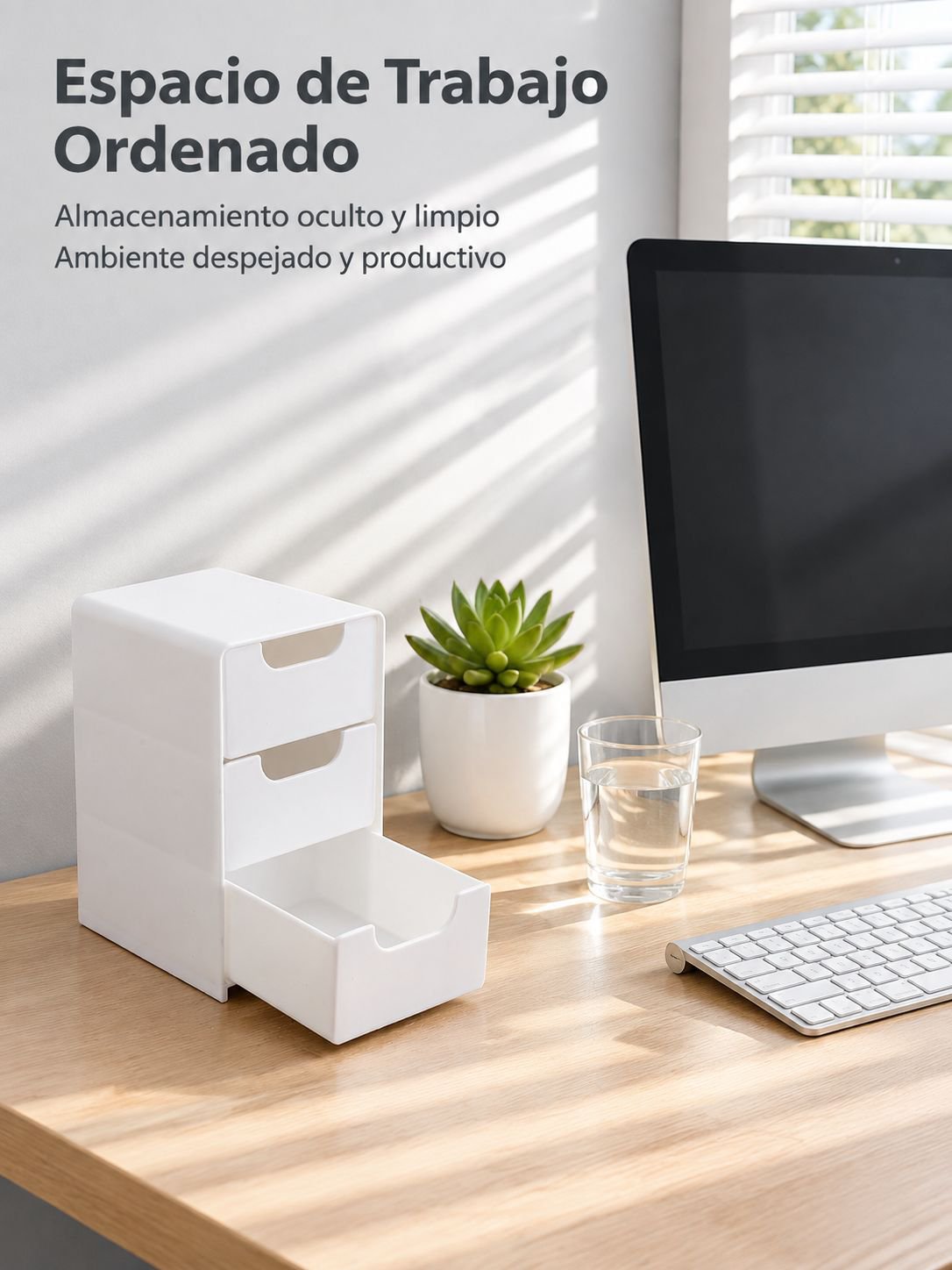 Organizador de escritorio para mantener en orden los accesorios de oficina