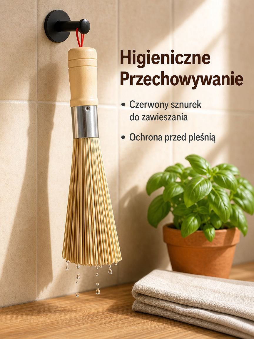 Bambusowa szczotka do mycia naczyń