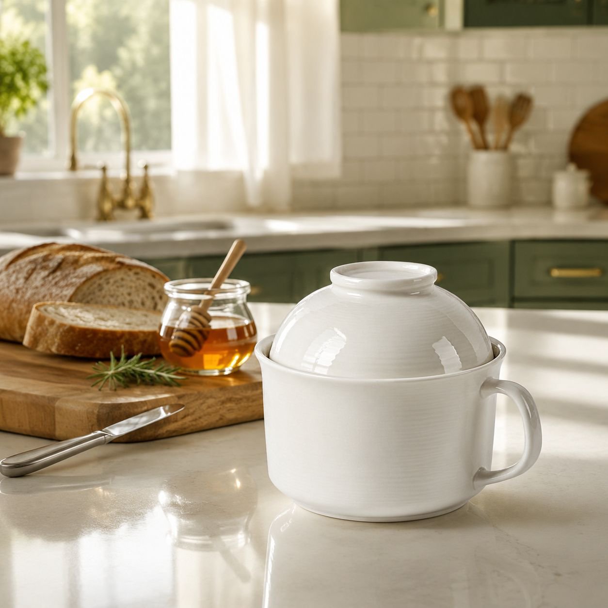 White Micro-pressure Ceramic Steamer Cup, High-temperature Bowl 1200℃