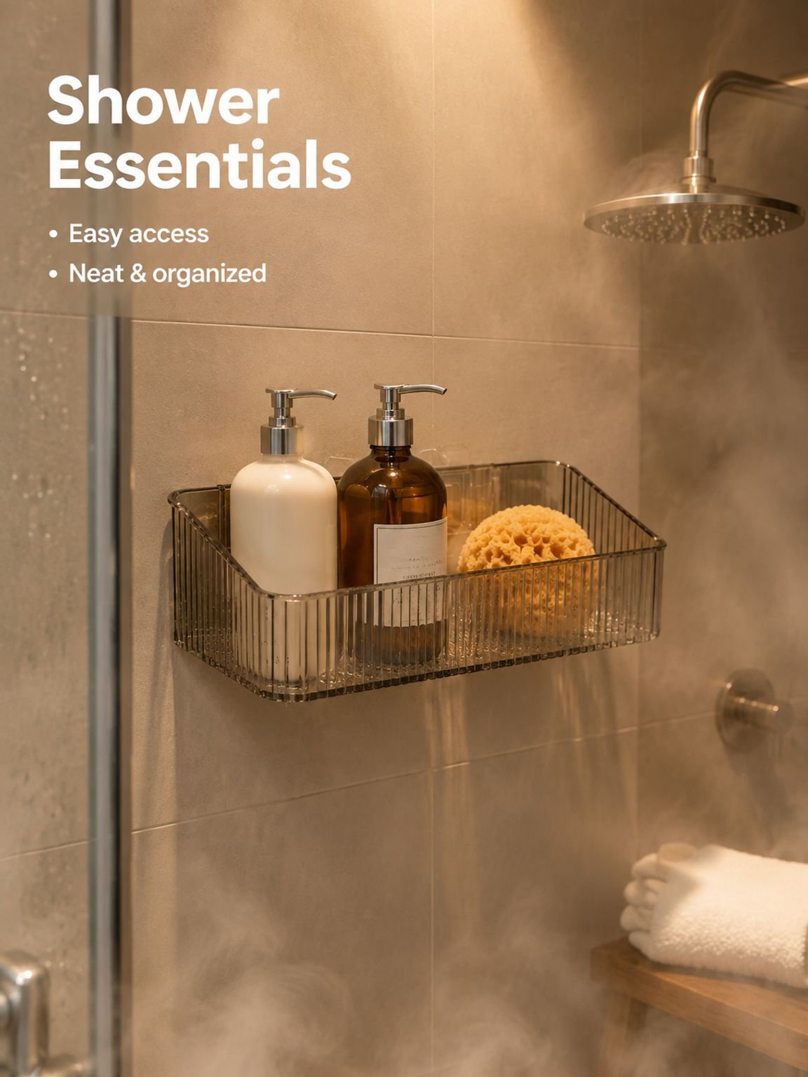 Transparent Drainage Multi-Functional Bathroom Storage Box