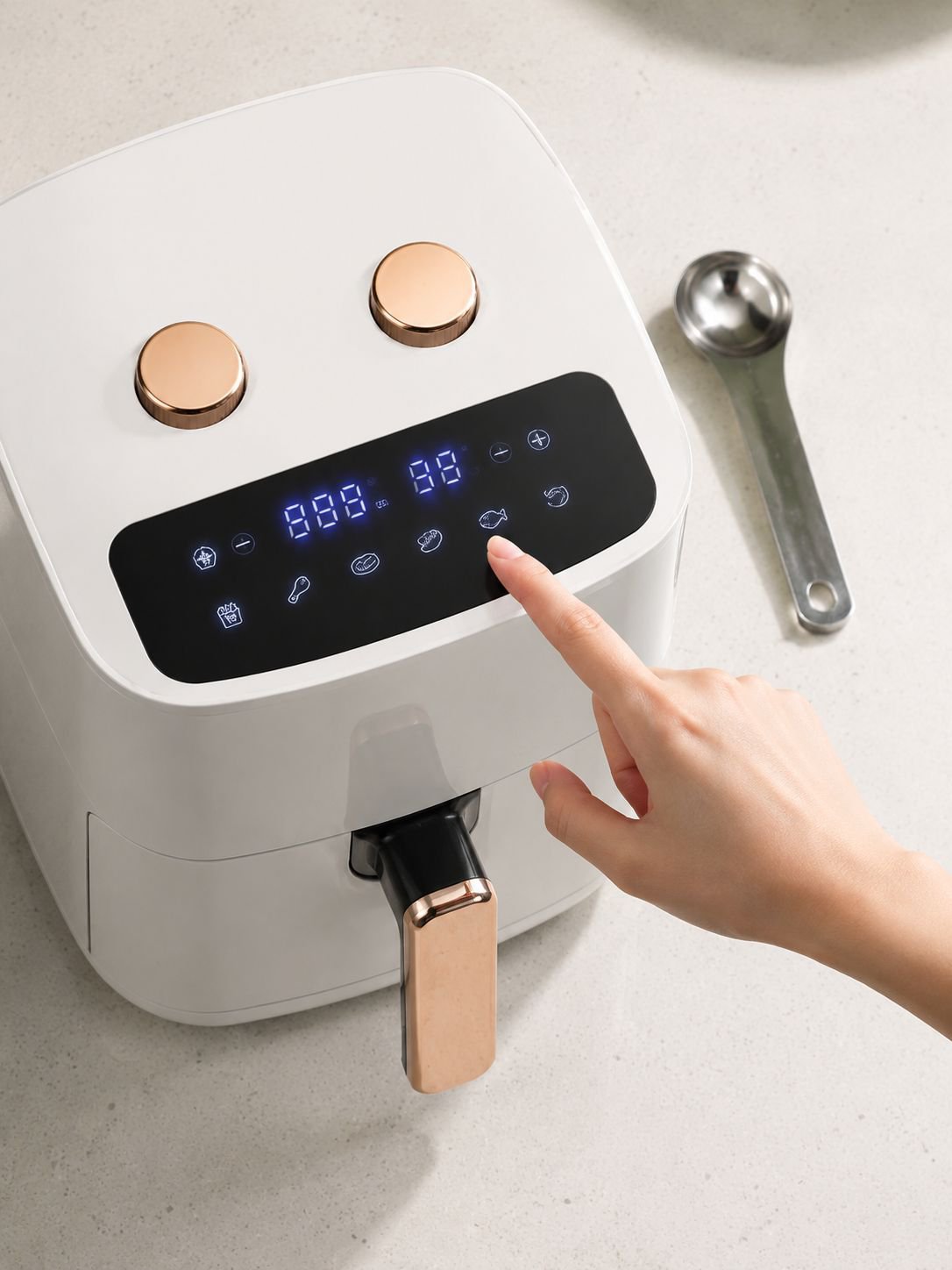 Große elektrische Fritteuse mit Mehrfachfunktion