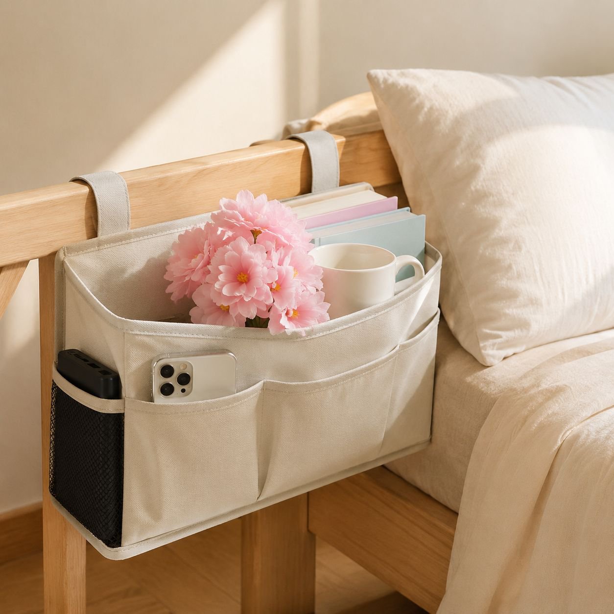 Multi-Pocket Storage Organizer for Sofa Chair, Suitable for Elderly and Strollers