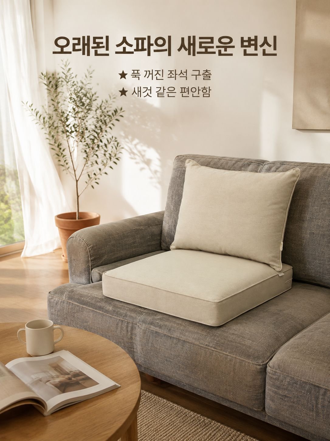 의자 베개 매트 세트 내구성 세그먼트 소파 좌석