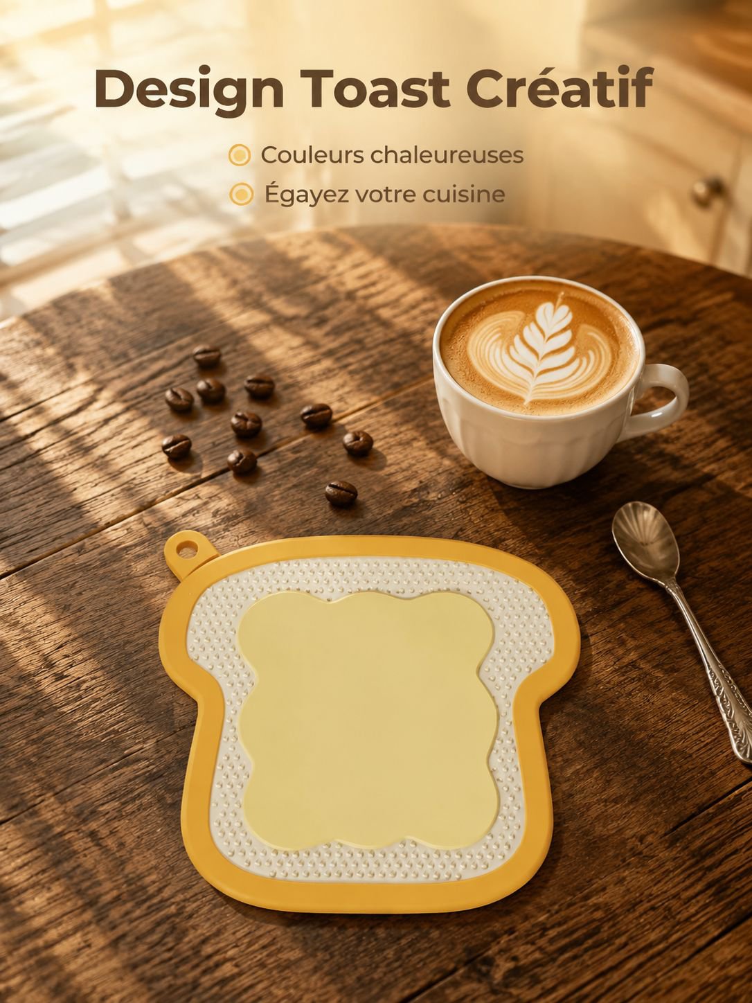 Tapis d'isolation thermique en silicone  3-en-1 pour bols eat assiettes