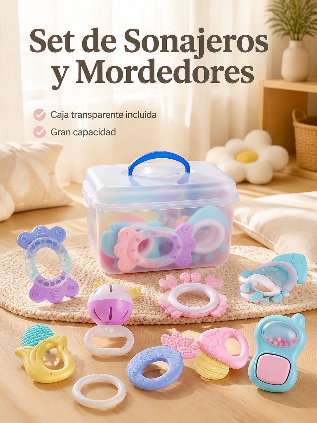 Juego de sonajeros para bebé