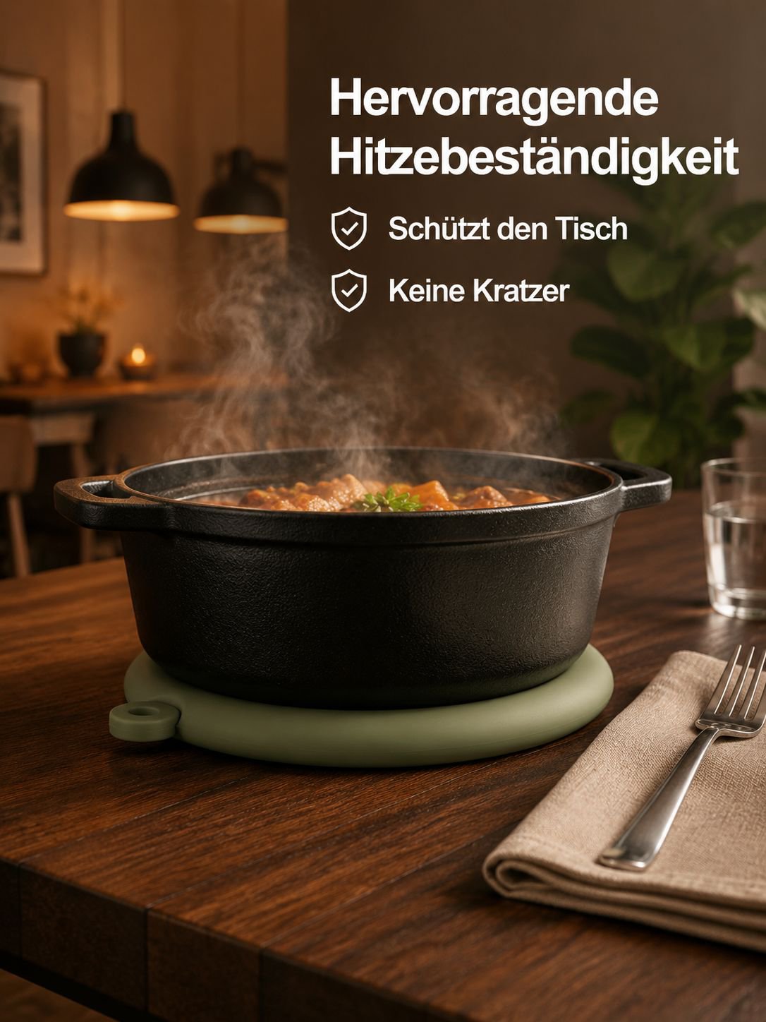 Silikon Untersetzer Hitzebeständige Tischmatte
