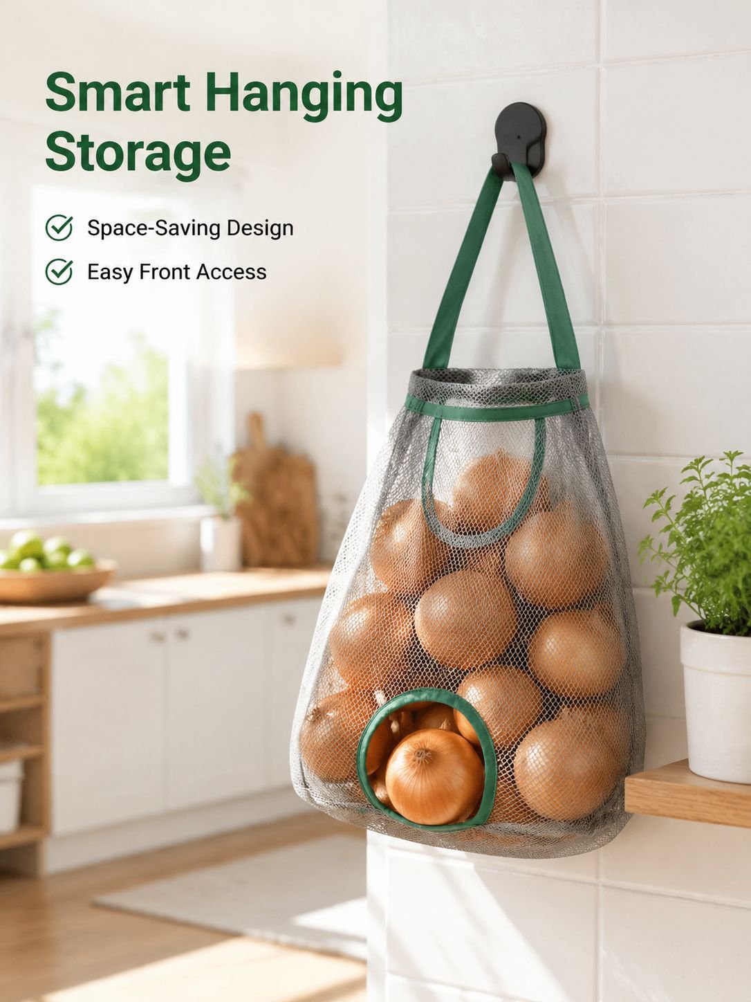Breathable fruit and vegetable storage bags