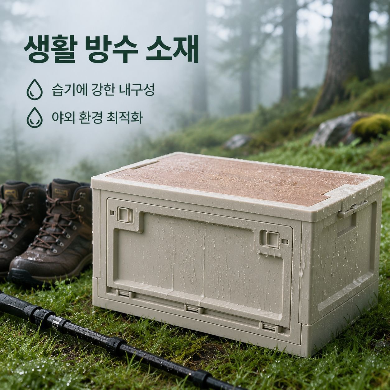 야외 캠핑용 접이식 수납함