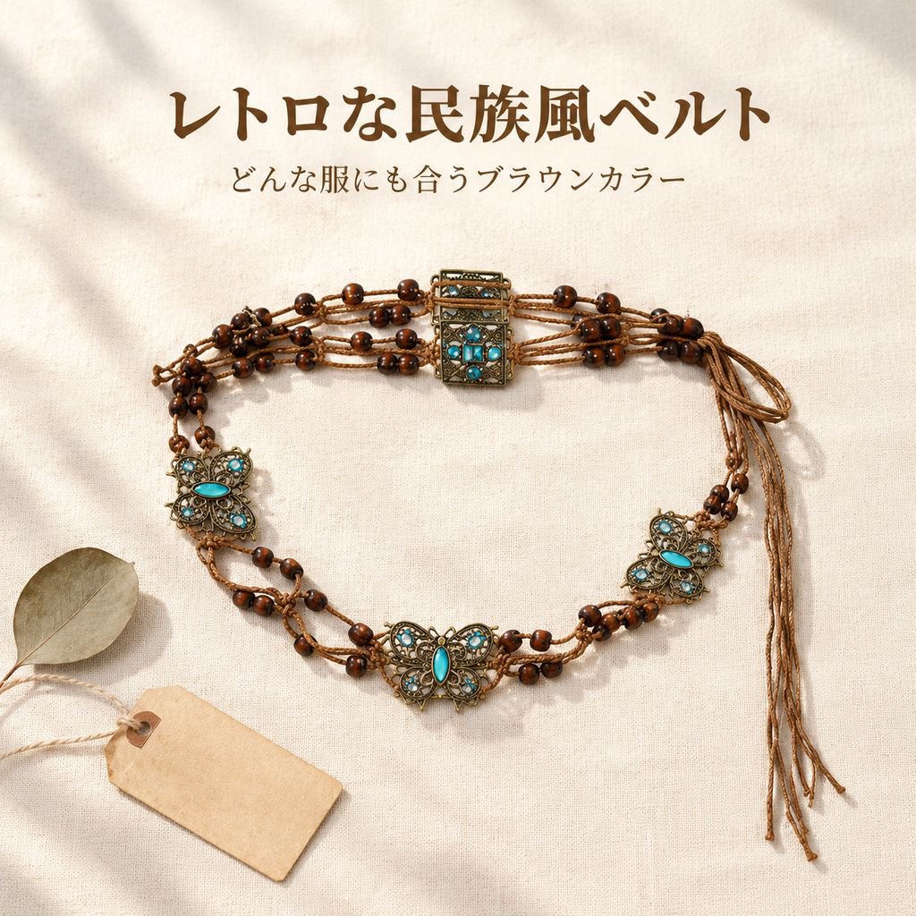 ワンピース用アクセサリーウエストチェーン