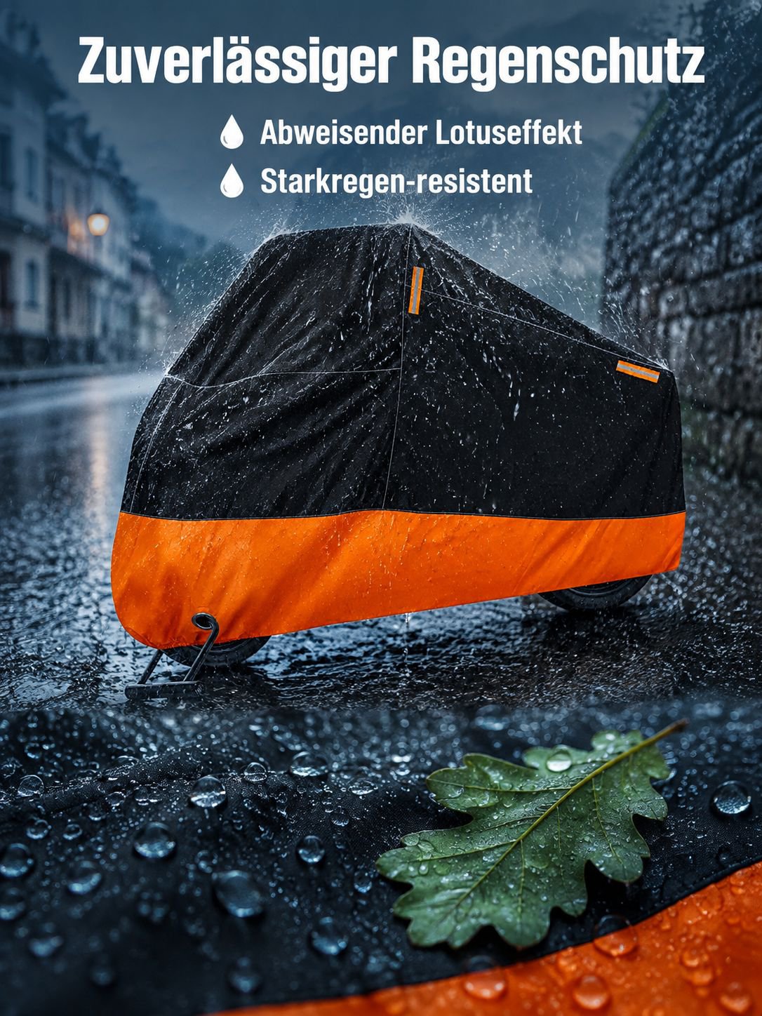 Wir bieten Motorradabdeckungen, Regenschutz und Sonnenschutz an.