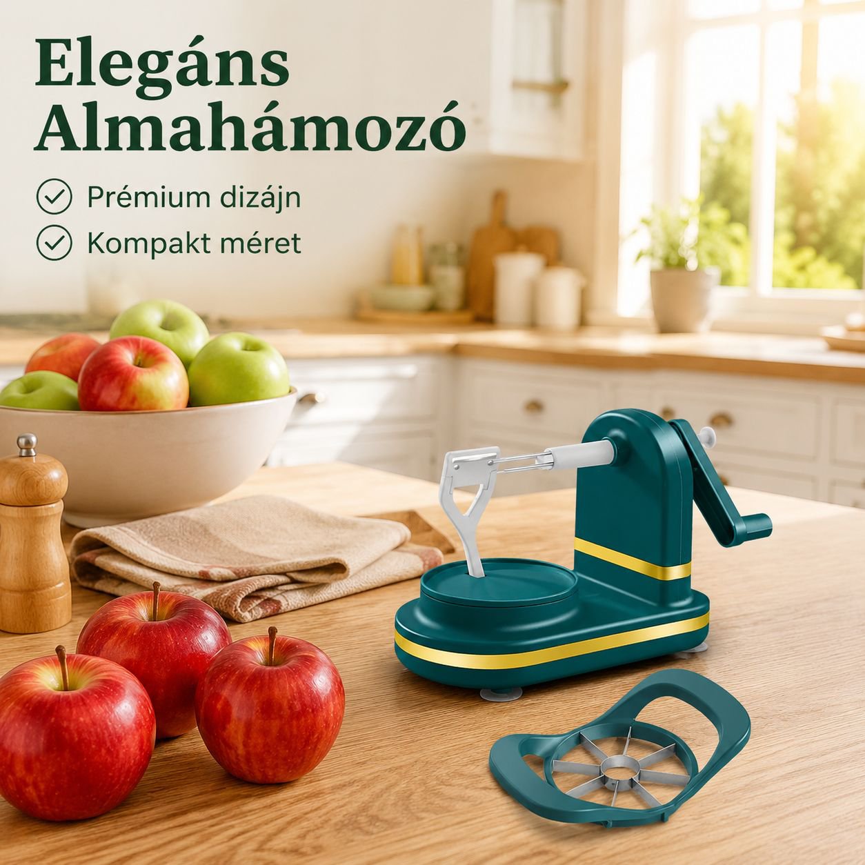 Többfunkciós almahámozó