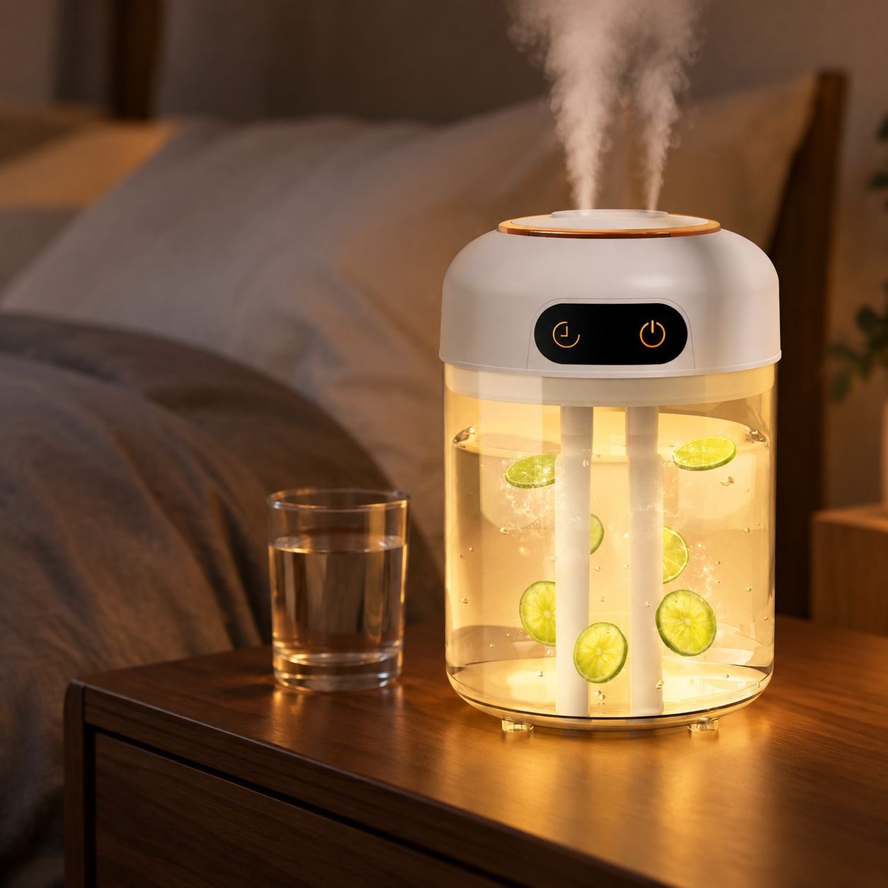 JMY-4.5L 대용량 듀얼 스프레이 무향 타이머 원격 가습기
