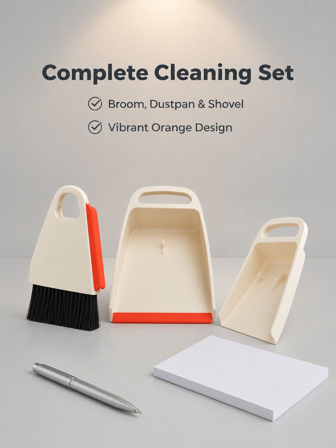 Mini Desktop Broom and Dustpan Set