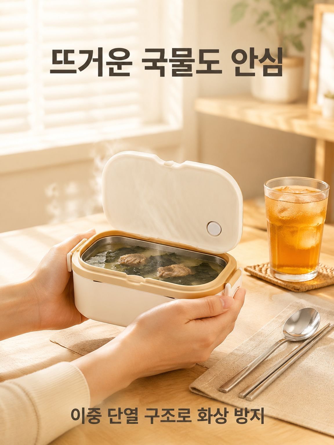 대용량 스플릿 스테인리스 도시락 상자