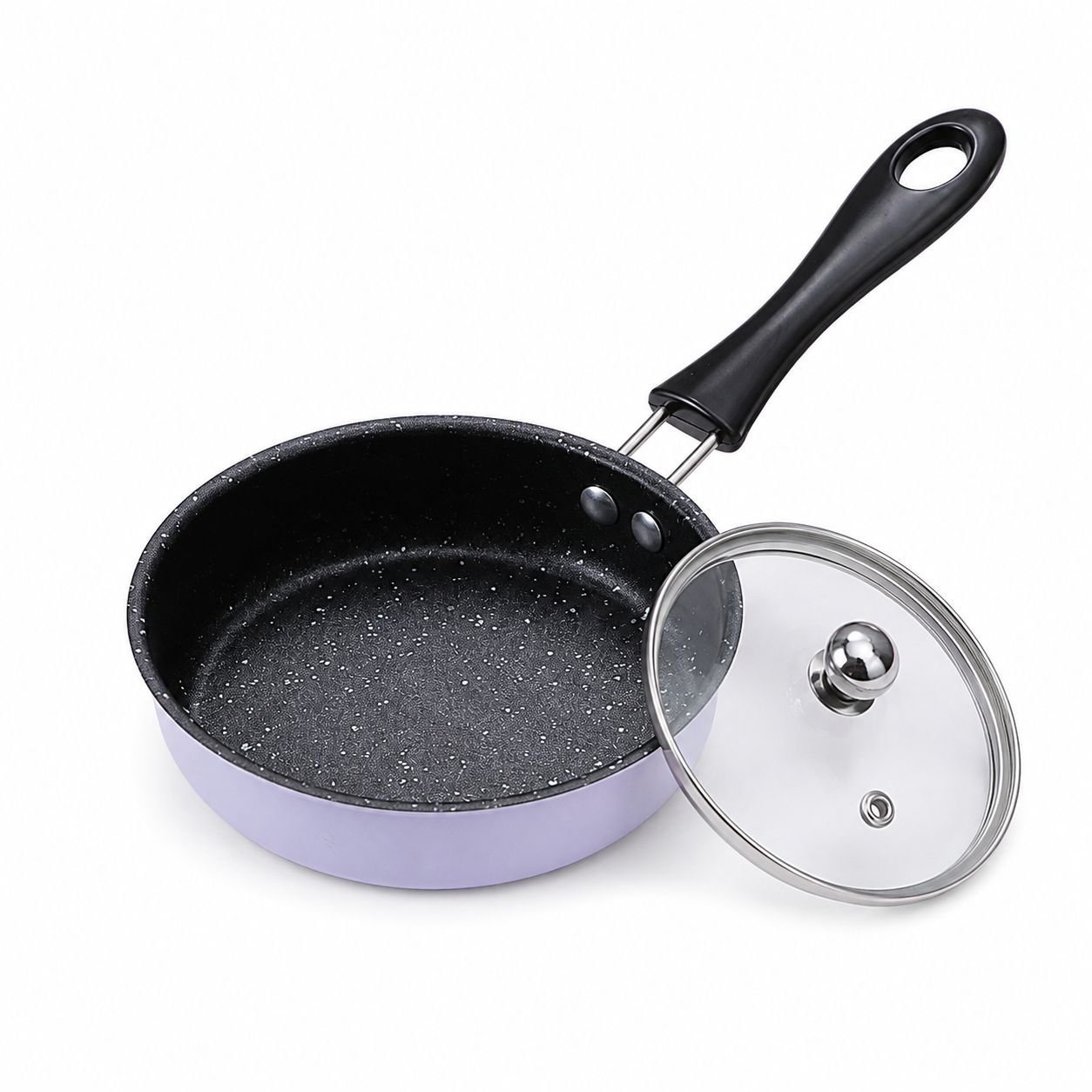 Mini non-stick pan with oil pouring hot oil small pan fried egg dumplings artifact fried egg pan sma
