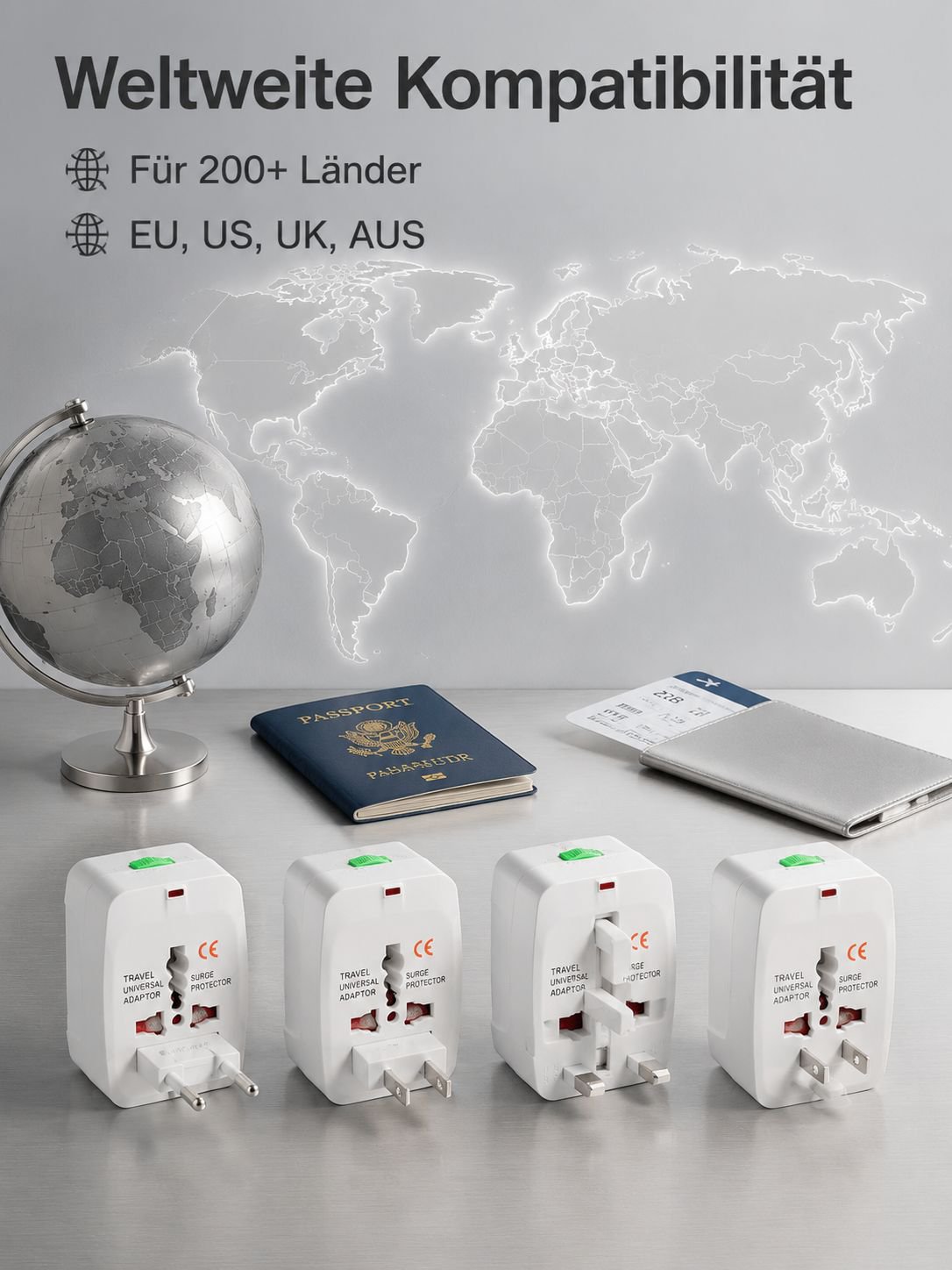 Weltweiter Universal-Reise-Steckdosenadapter
